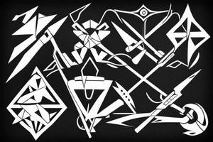 crossbow tattoo idea
