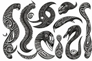 taniwha maori tattoo idea
