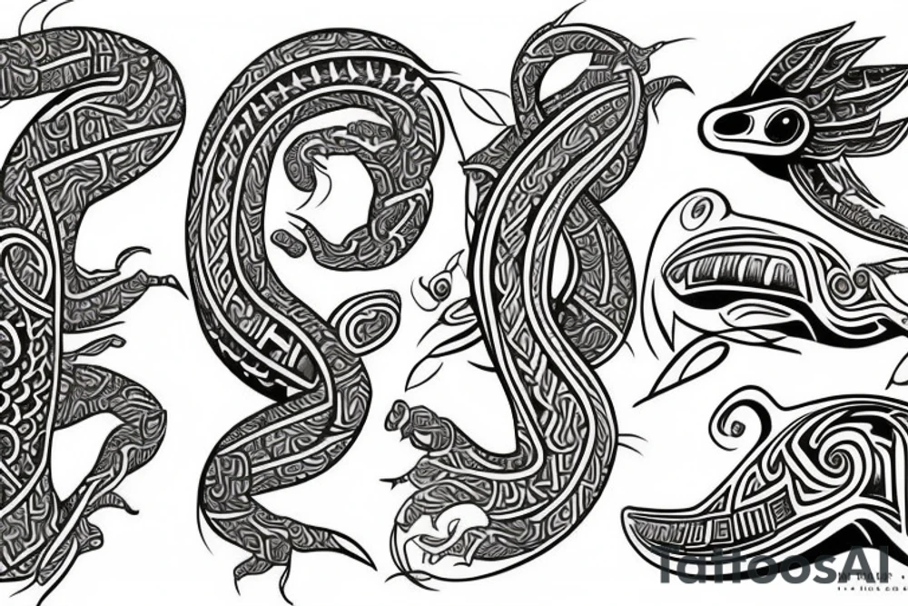 taniwha maori tattoo idea