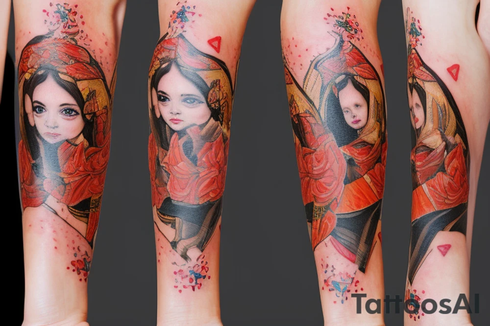 Парная татуировка влюбленных, которые читают мысли друг друга tattoo idea Парная татуировка влюбленных, которые читают мысли друг друга tattoo idea