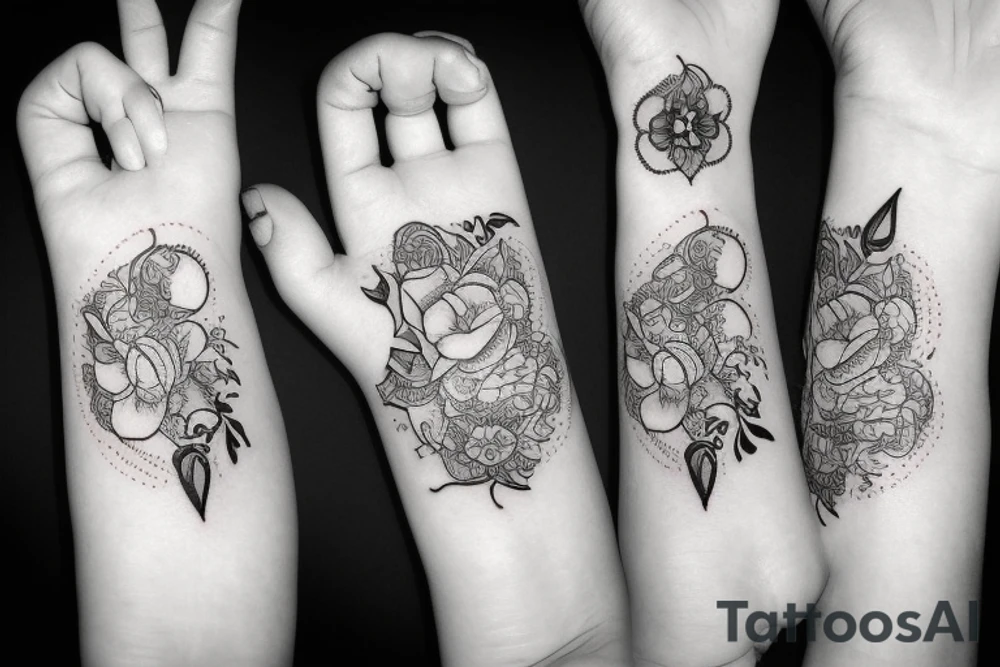 Татуировка на предплечье парная tattoo idea