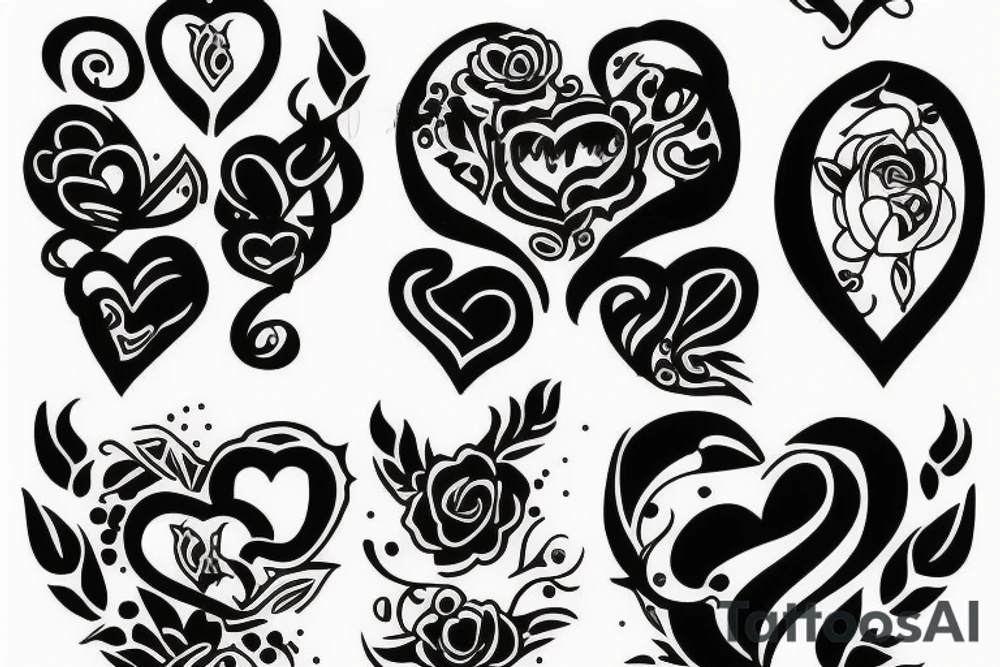 couple lovers tattoo idea