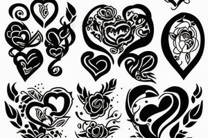 couple lovers tattoo idea