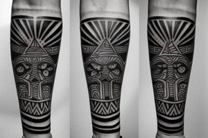 Tribal forearm tattoo tattoo idea