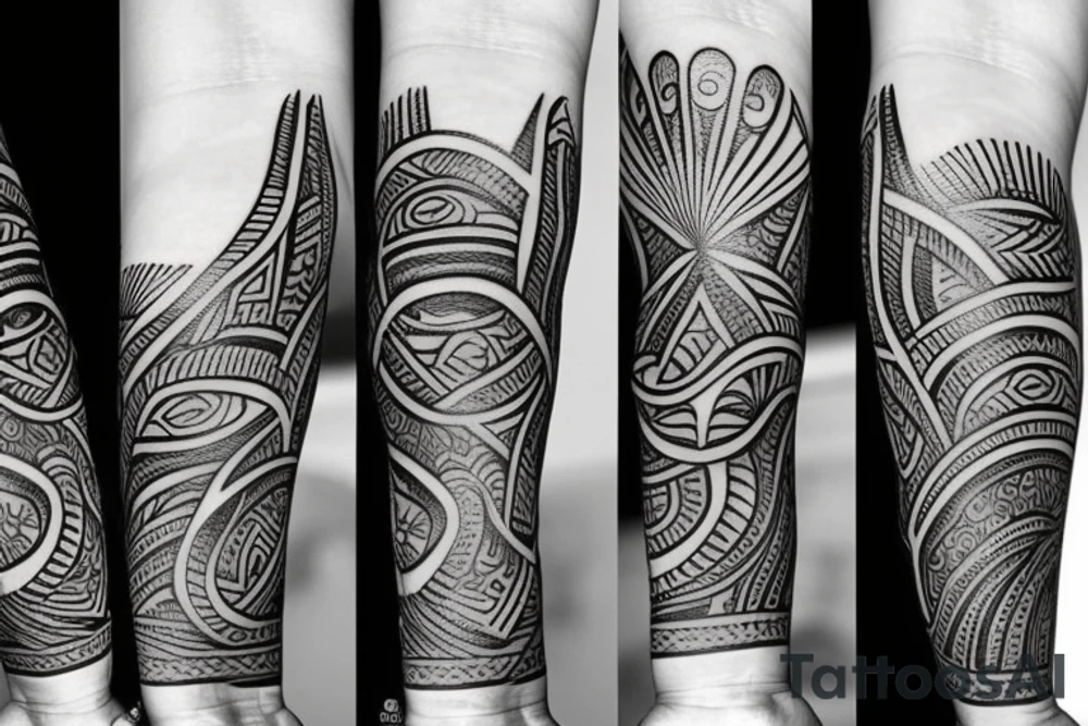 Tribal forearm tattoo tattoo idea
