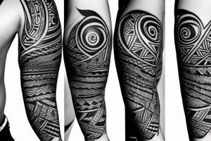 Tribal forearm tattoo tattoo idea