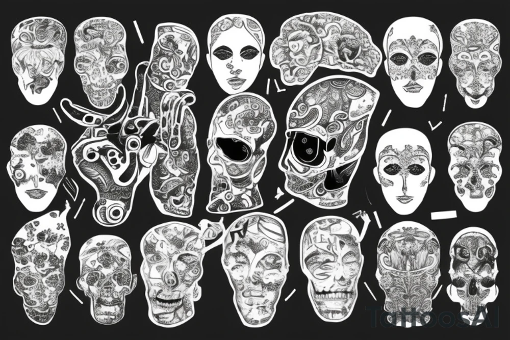 A tattoo about AI tattoo idea