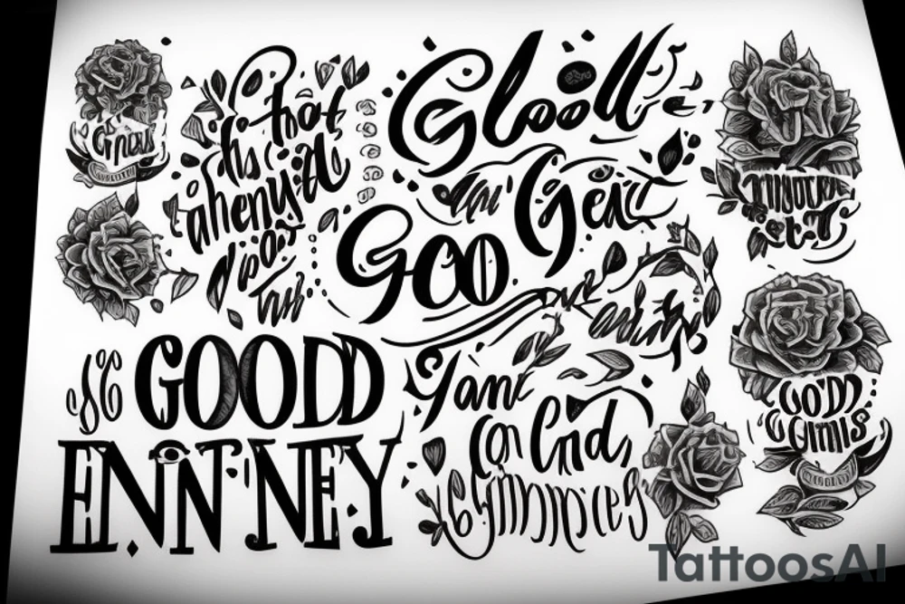 The quote „Good is the enenmy of great“ tattoo idea