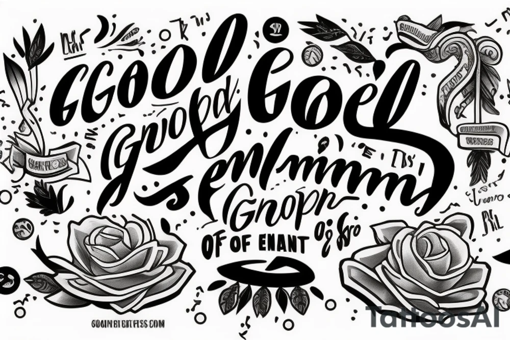 The quote „Good is the enenmy of great“ tattoo idea