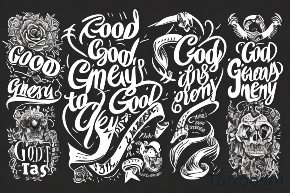 The quote „Good is the enemy of great“ tattoo idea