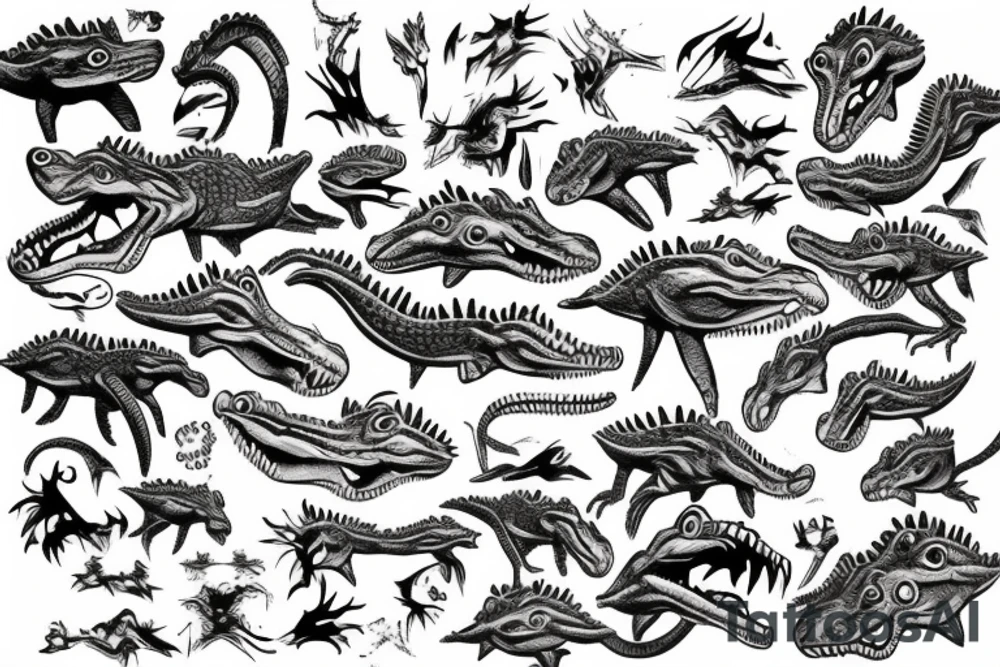 crocodile tattoo idea