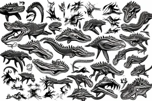 crocodile tattoo idea