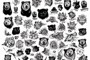some bear from different universes tattoo idea