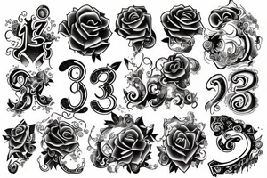Number 8 tattoo idea