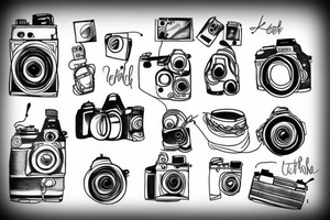 Man behind camera tattoo idea