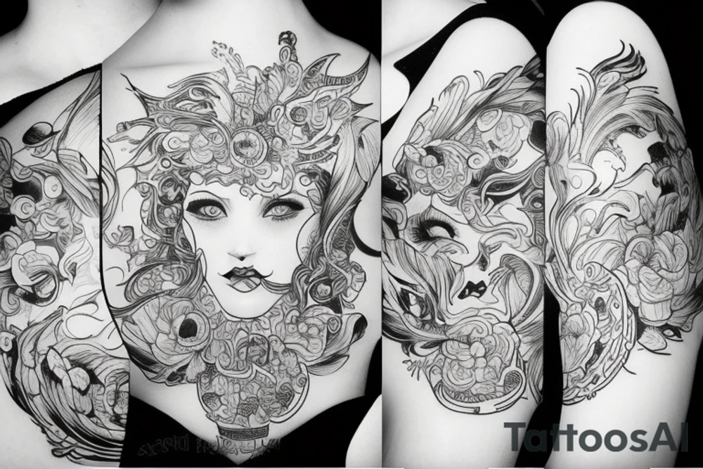 Космос tattoo idea