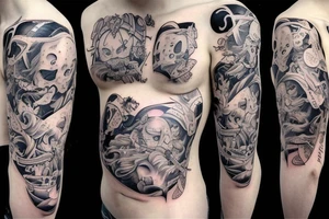 Real kings do king things in cursive on the chest tattoo idea