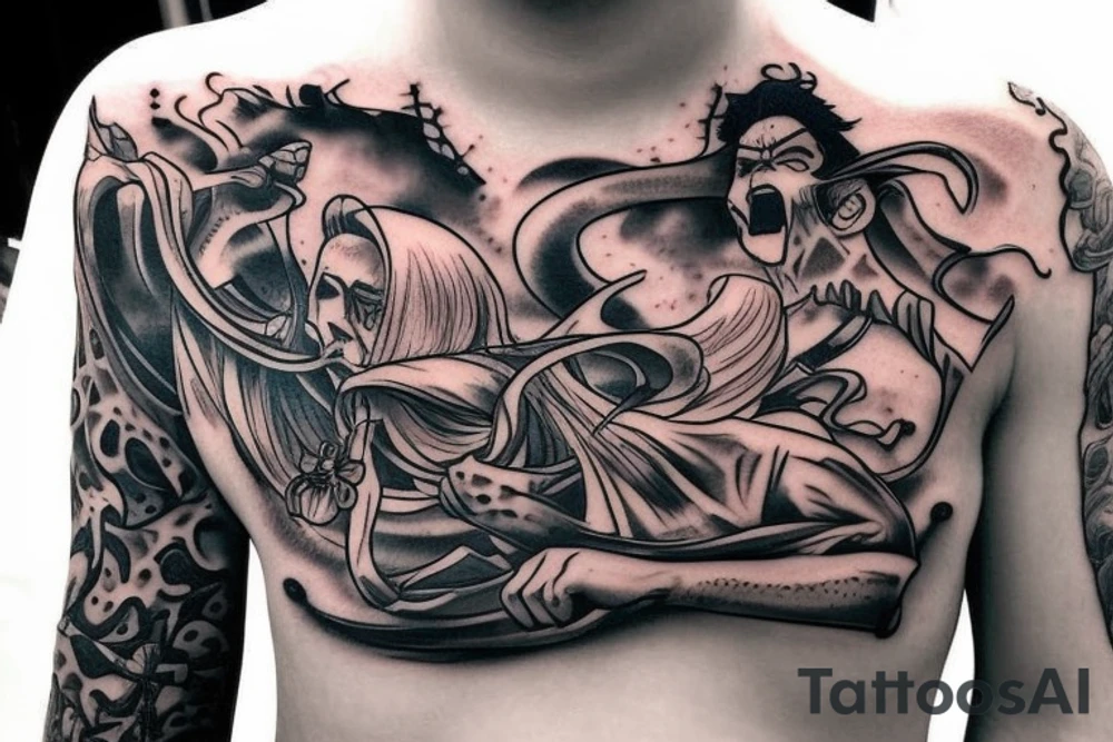 Real kings do king things in cursive on the chest tattoo idea