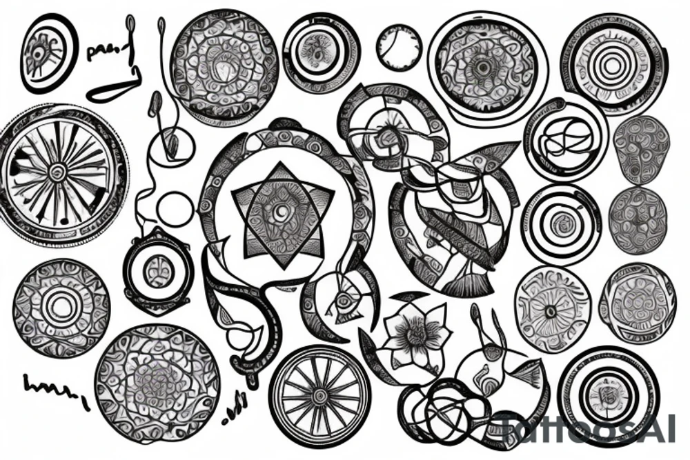 Wheel of dhamma tattoo idea