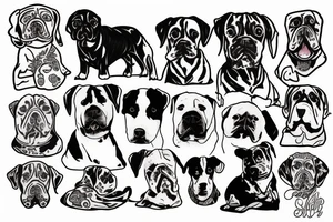 Staffordshire dog tattoo idea