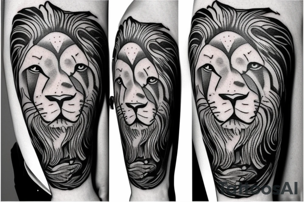 Lion, clock, Peace, smoothe tattoo idea