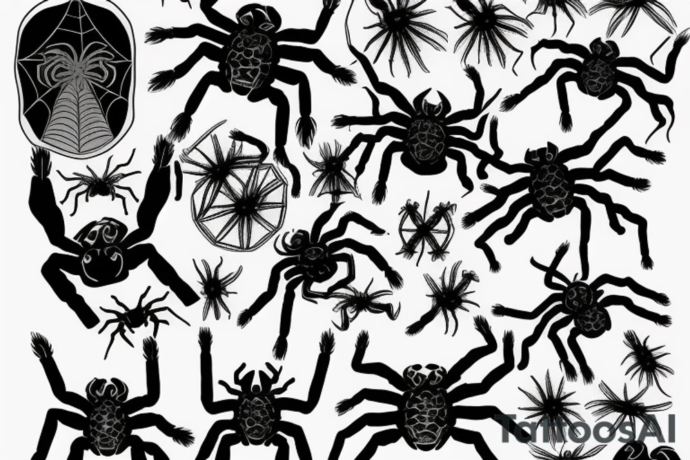 Spider tattoo idea