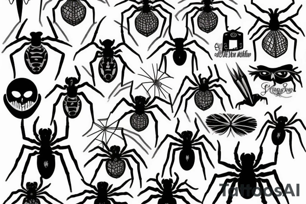 Spider tattoo idea