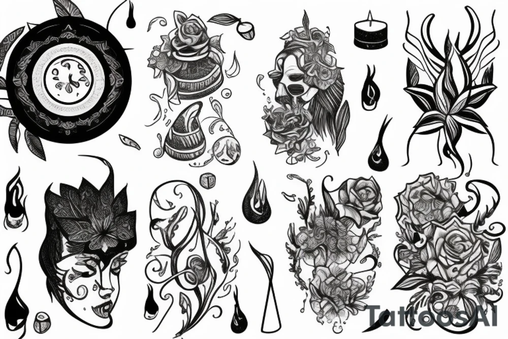 Candle cover up tattoo idea