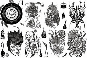 Candle cover up tattoo idea