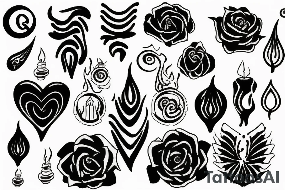 Candle cover up tattoo idea