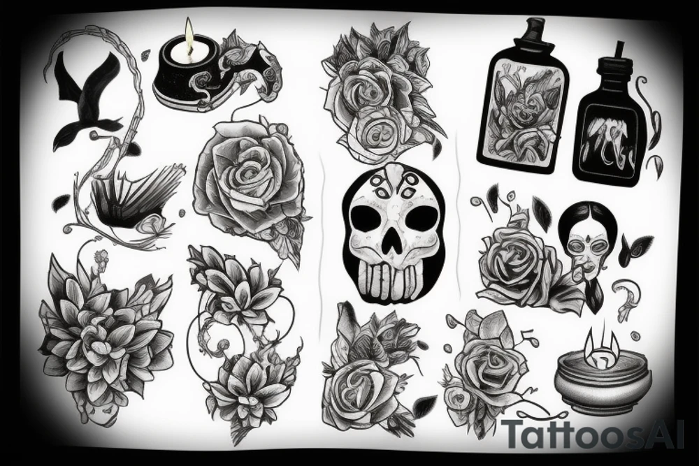 Candle tattoo idea