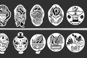 Neotraditional candle tattoo idea
