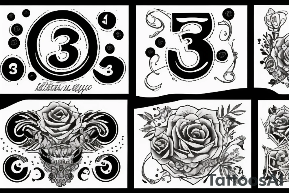 The number 33 tattoo idea