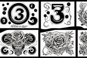 The number 33 tattoo idea