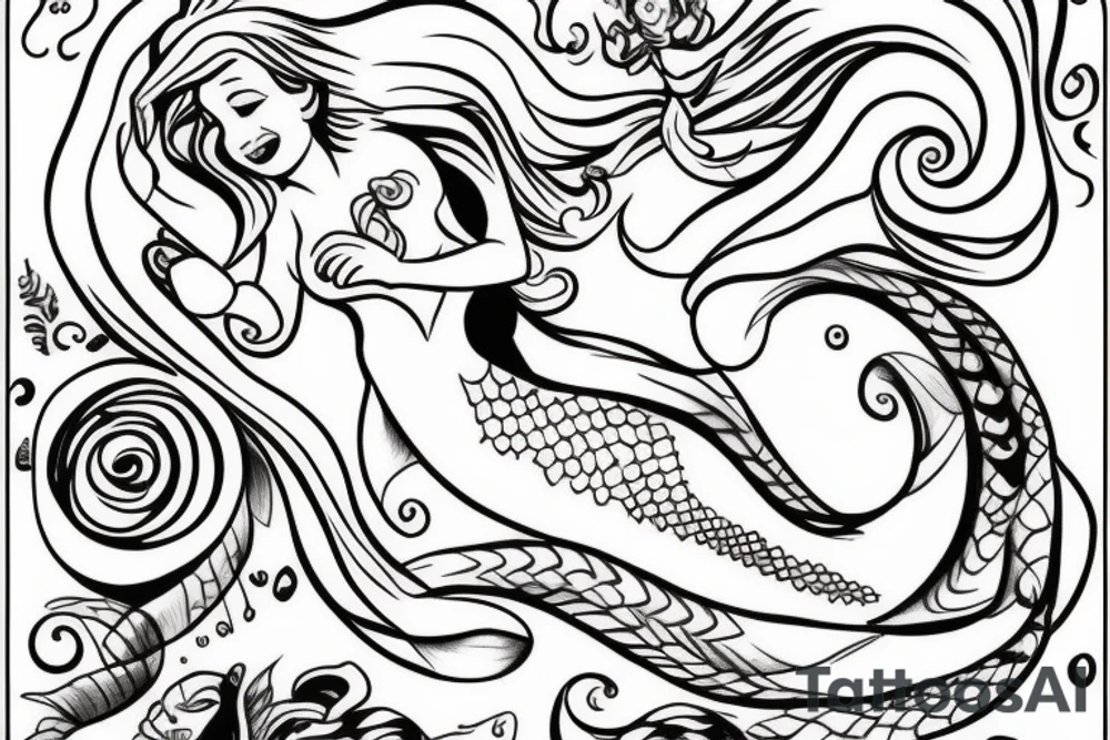 The little mermaid tattoo idea