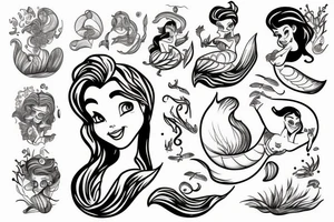 The little mermaid tattoo idea