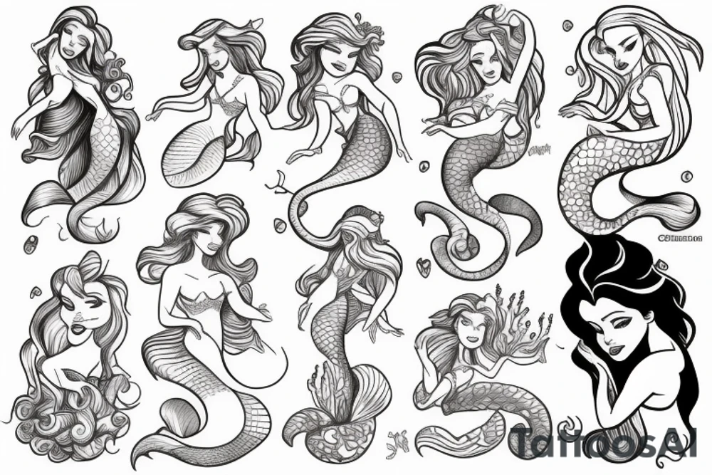 The little mermaid tattoo idea