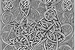 Celtic knot with 7 stars tattoo idea