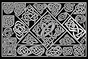 Celtic knot with 7 stars tattoo idea