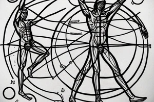 vitruvian man tattoo idea