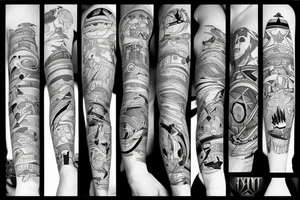 airplane tattoo idea