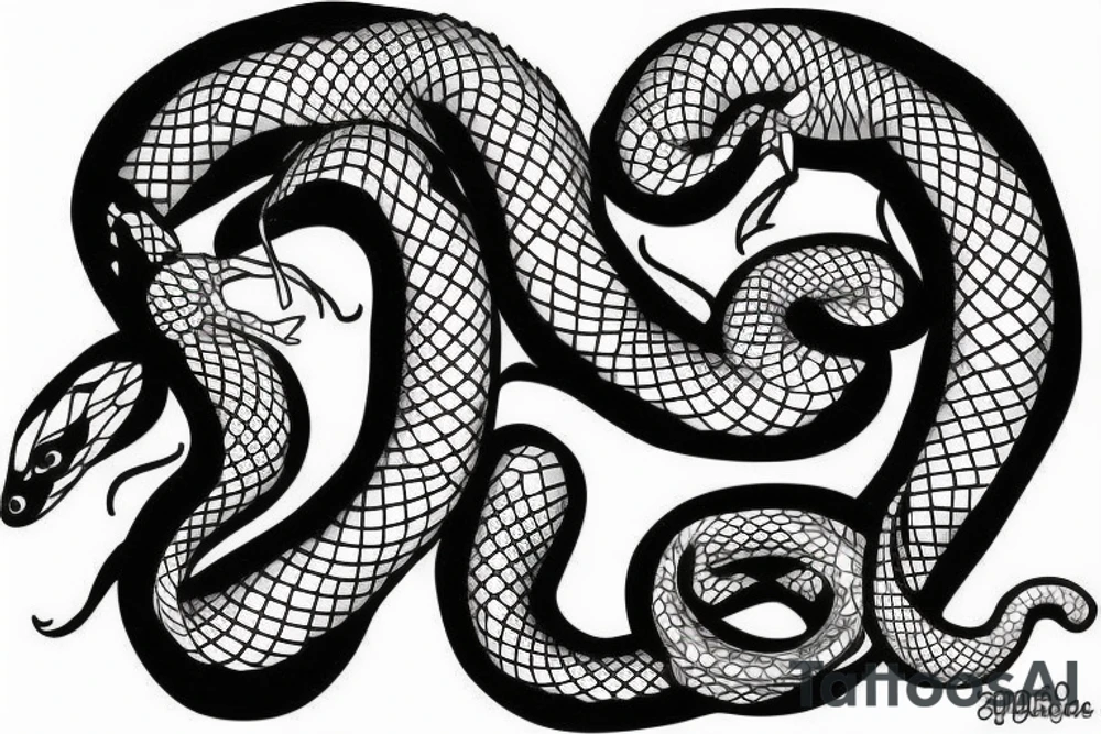 Full body fix and 2 snakes tattoo idea