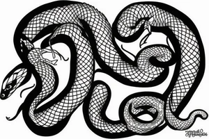 Full body fix and 2 snakes tattoo idea