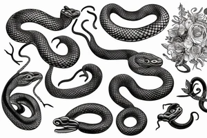 Full body fix and 2 snakes tattoo idea