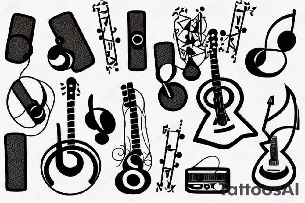 Music tattoo idea