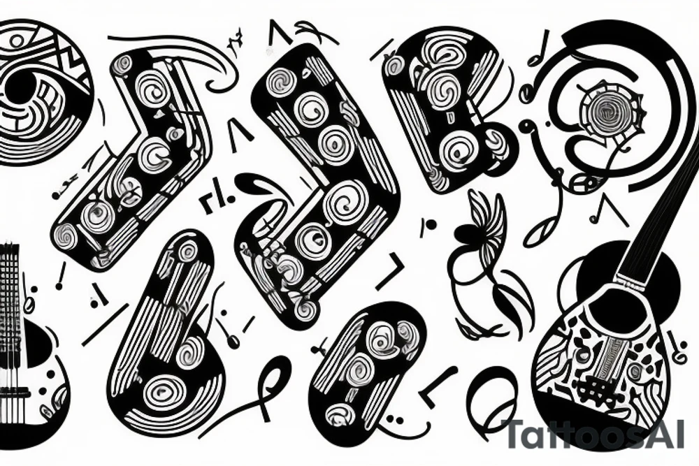 Music tattoo idea