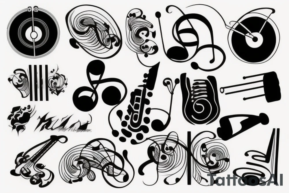 Music tattoo idea