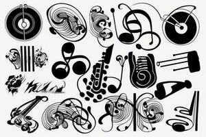 Music tattoo idea