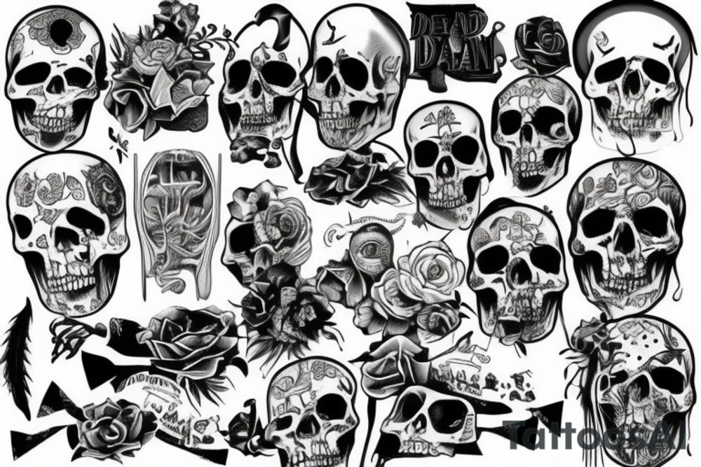 dead man tattoo idea
