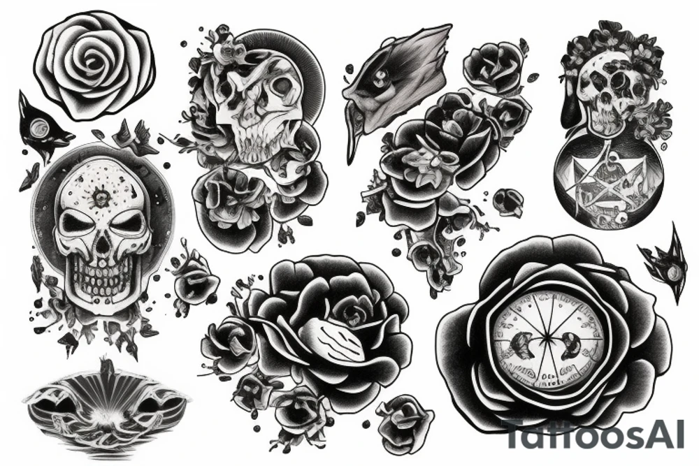 cosmos dead men tattoo idea